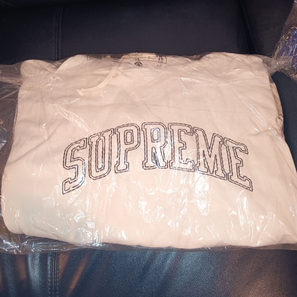 Supreme Gray Patchwork Hoodie
